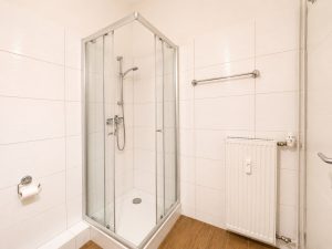 Dusche im Badezimmer des Alpinpartments 12